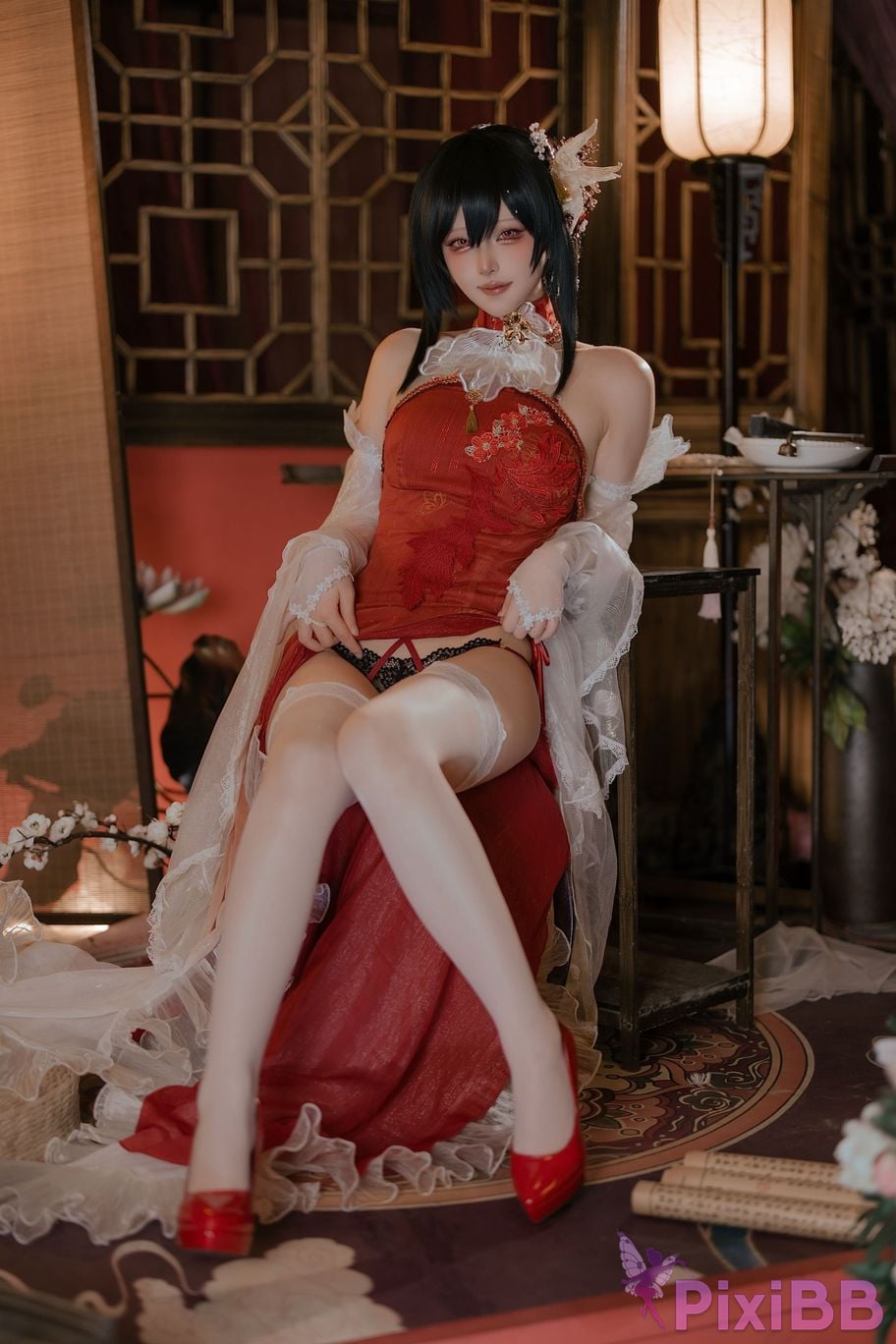 Cosplayer Island fish azur lane Zhenhai Beautiful night PixiBB.COM 014