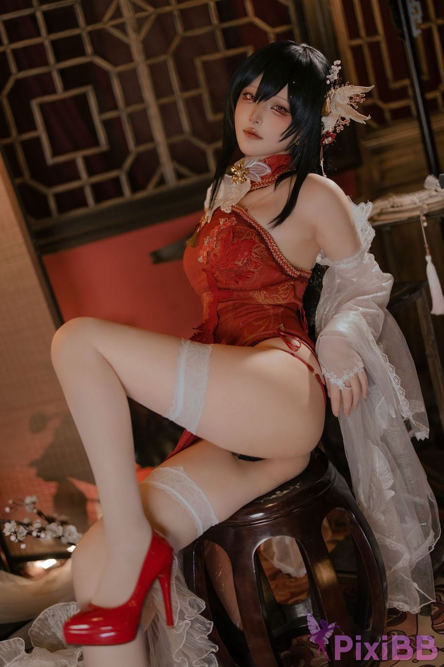 Cosplayer Island fish azur lane Zhenhai Beautiful night PixiBB.COM 018