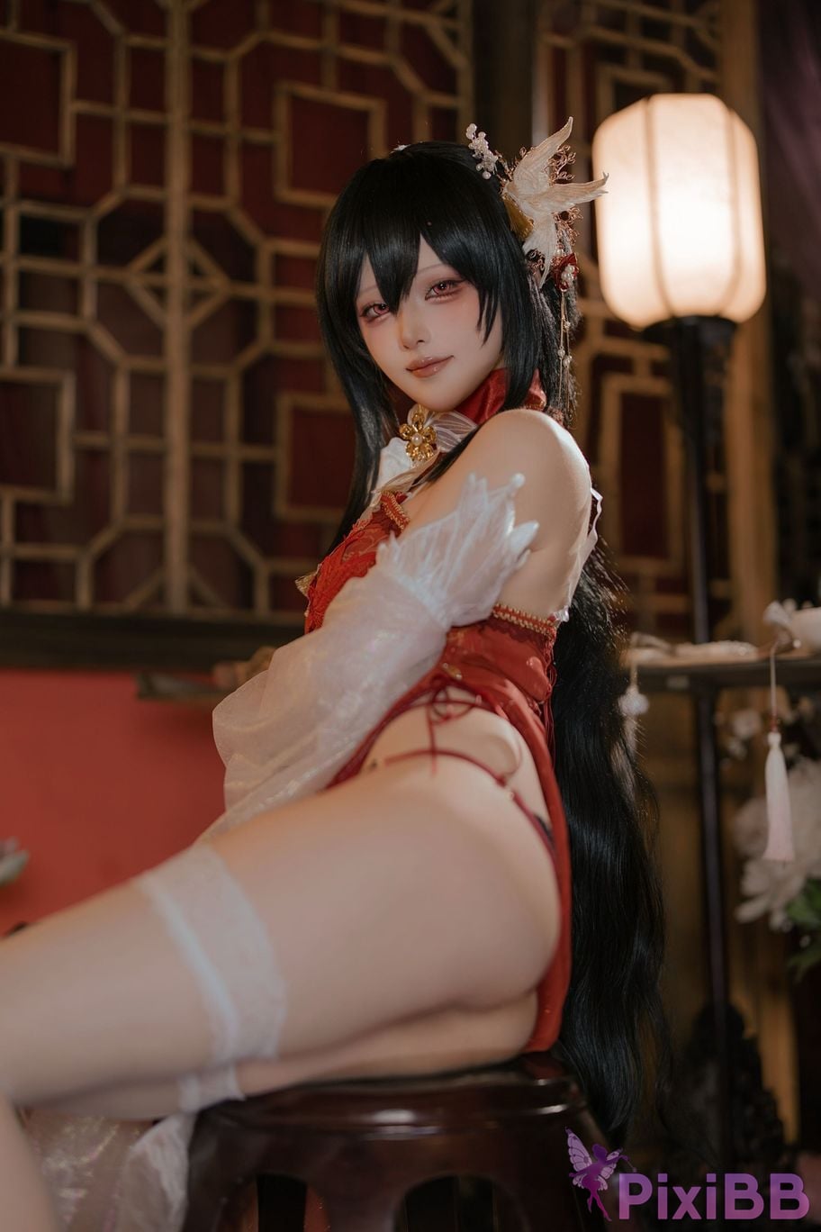 Cosplayer Island fish azur lane Zhenhai Beautiful night PixiBB.COM 020