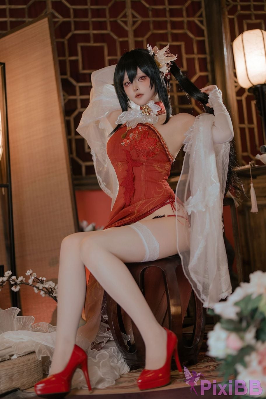 Cosplayer Island fish azur lane Zhenhai Beautiful night PixiBB.COM 027