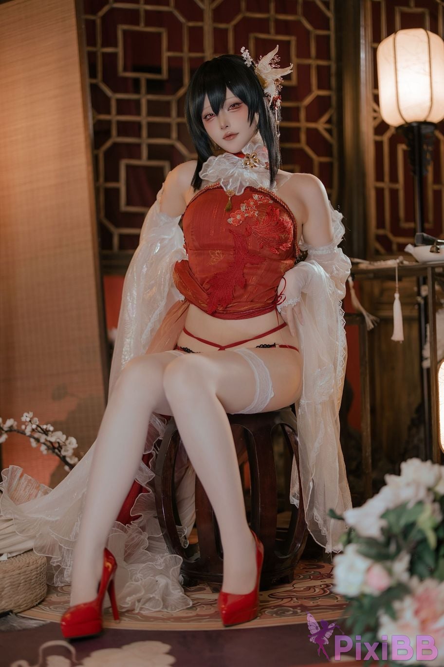 Cosplayer Island fish azur lane Zhenhai Beautiful night PixiBB.COM 028