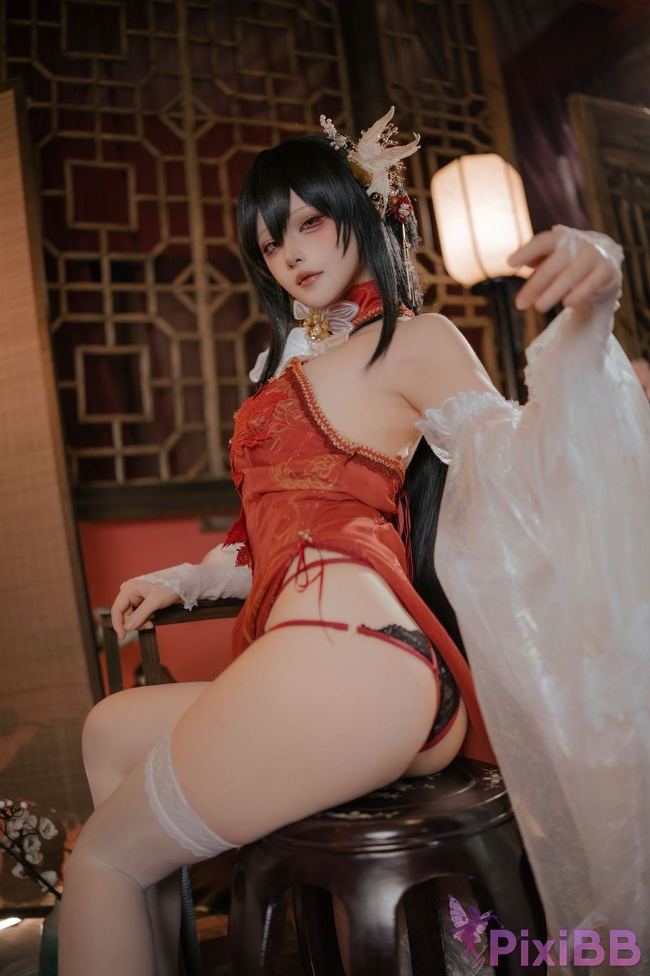 Cosplayer Island fish azur lane Zhenhai Beautiful night PixiBB.COM 037