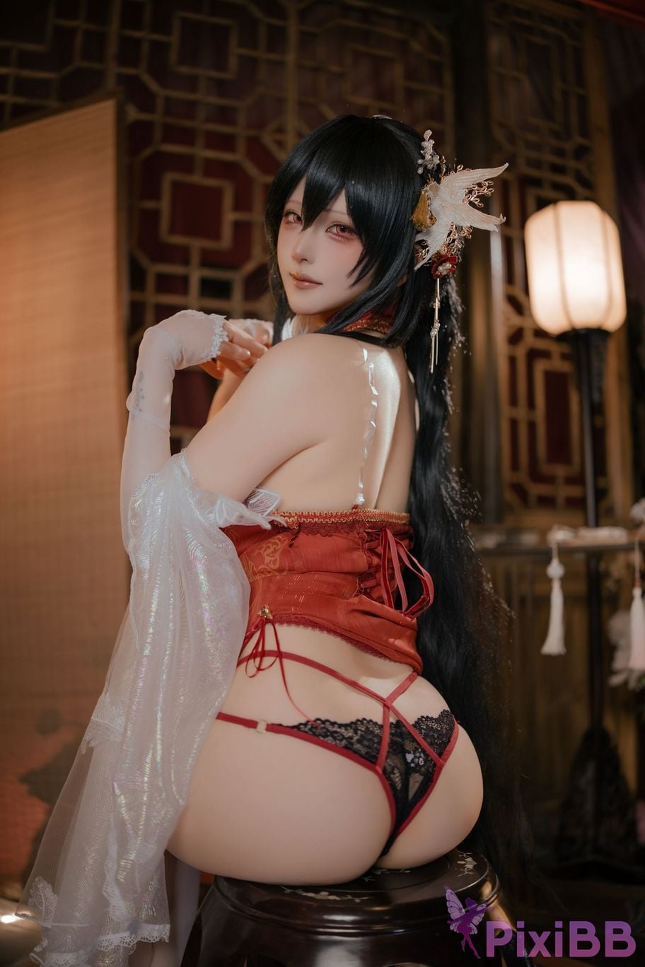 Cosplayer Island fish azur lane Zhenhai Beautiful night PixiBB.COM 042