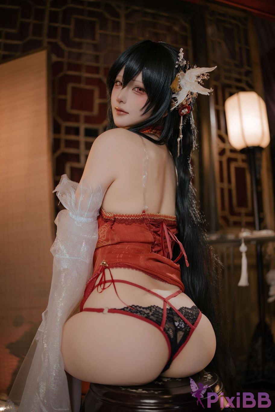 Cosplayer Island fish azur lane Zhenhai Beautiful night PixiBB.COM 043