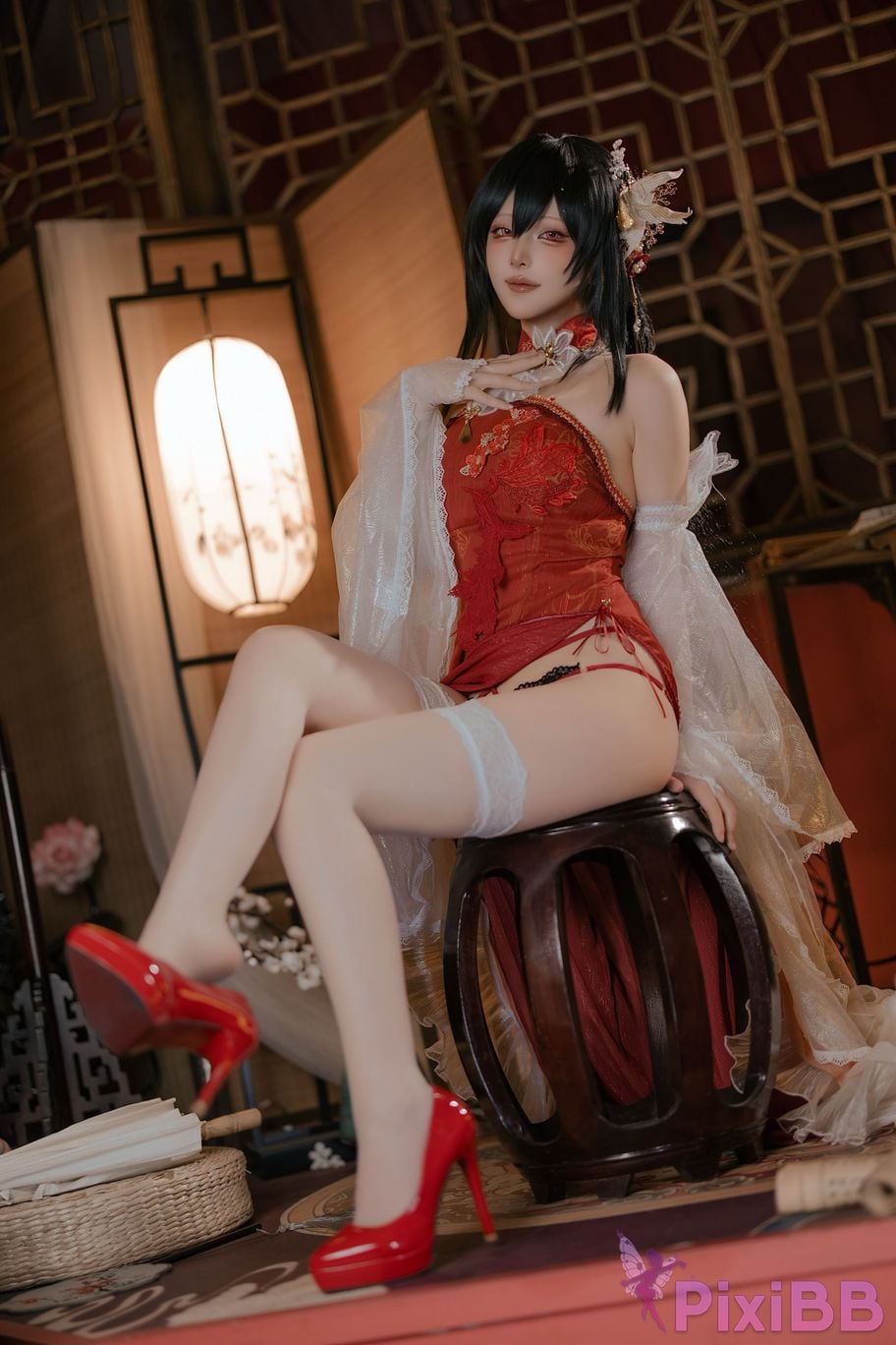 Cosplayer Island fish azur lane Zhenhai Beautiful night PixiBB.COM 046