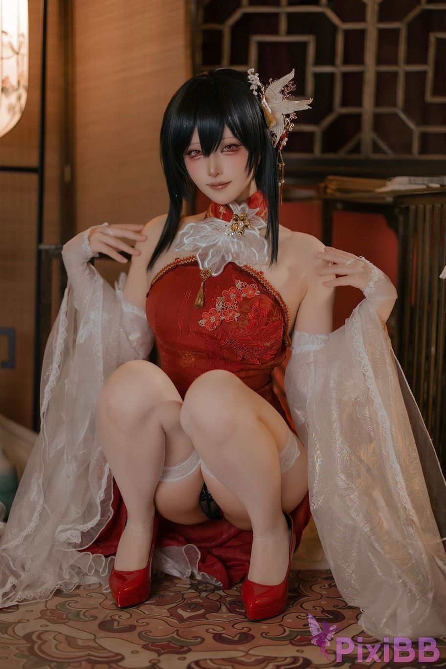 Cosplayer Island fish azur lane Zhenhai Beautiful night PixiBB.COM 050