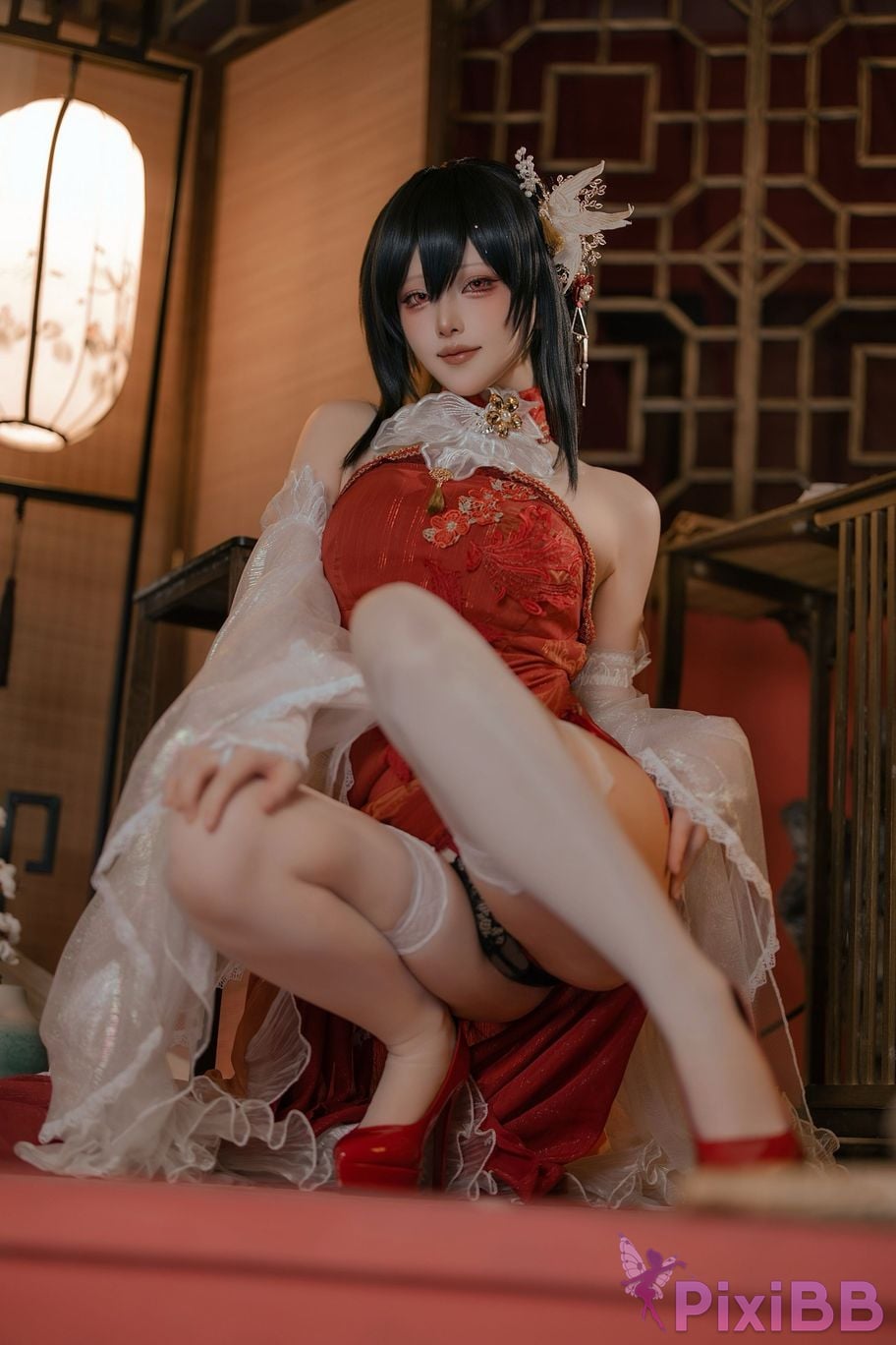 Cosplayer Island fish azur lane Zhenhai Beautiful night PixiBB.COM 051