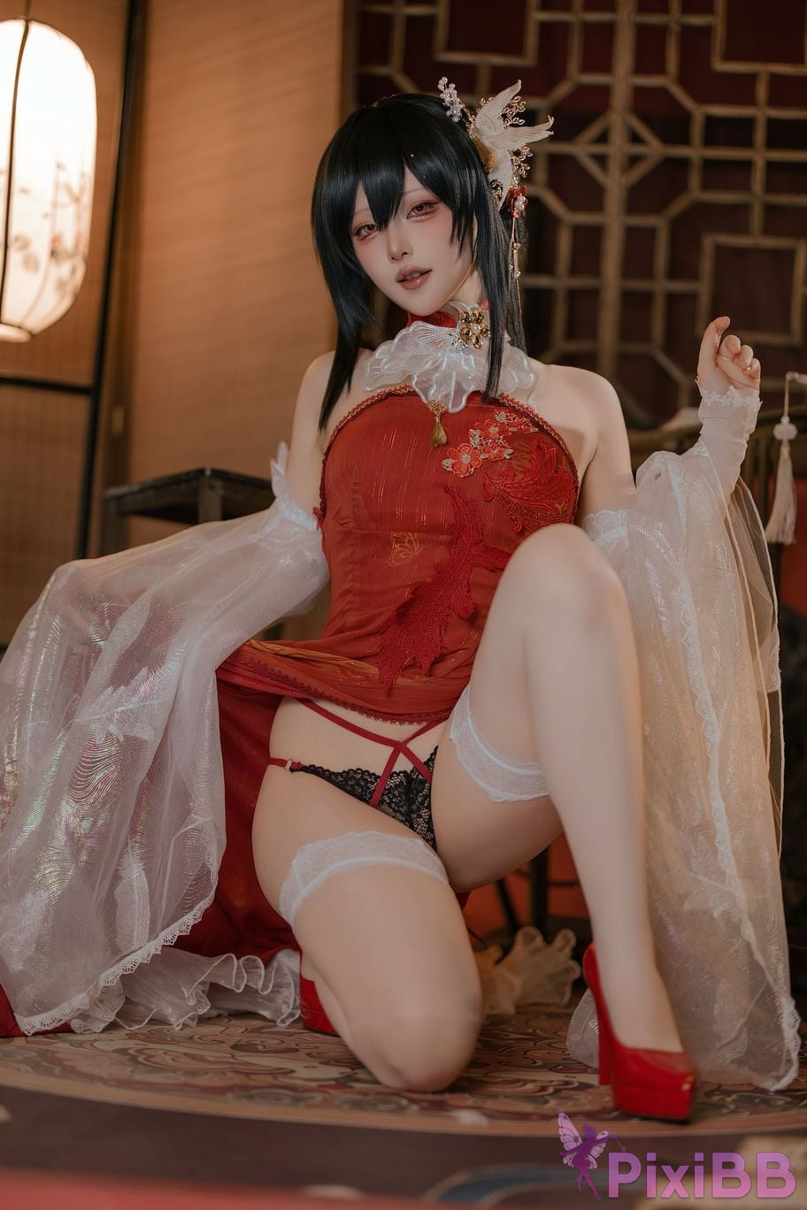 Cosplayer Island fish azur lane Zhenhai Beautiful night PixiBB.COM 052