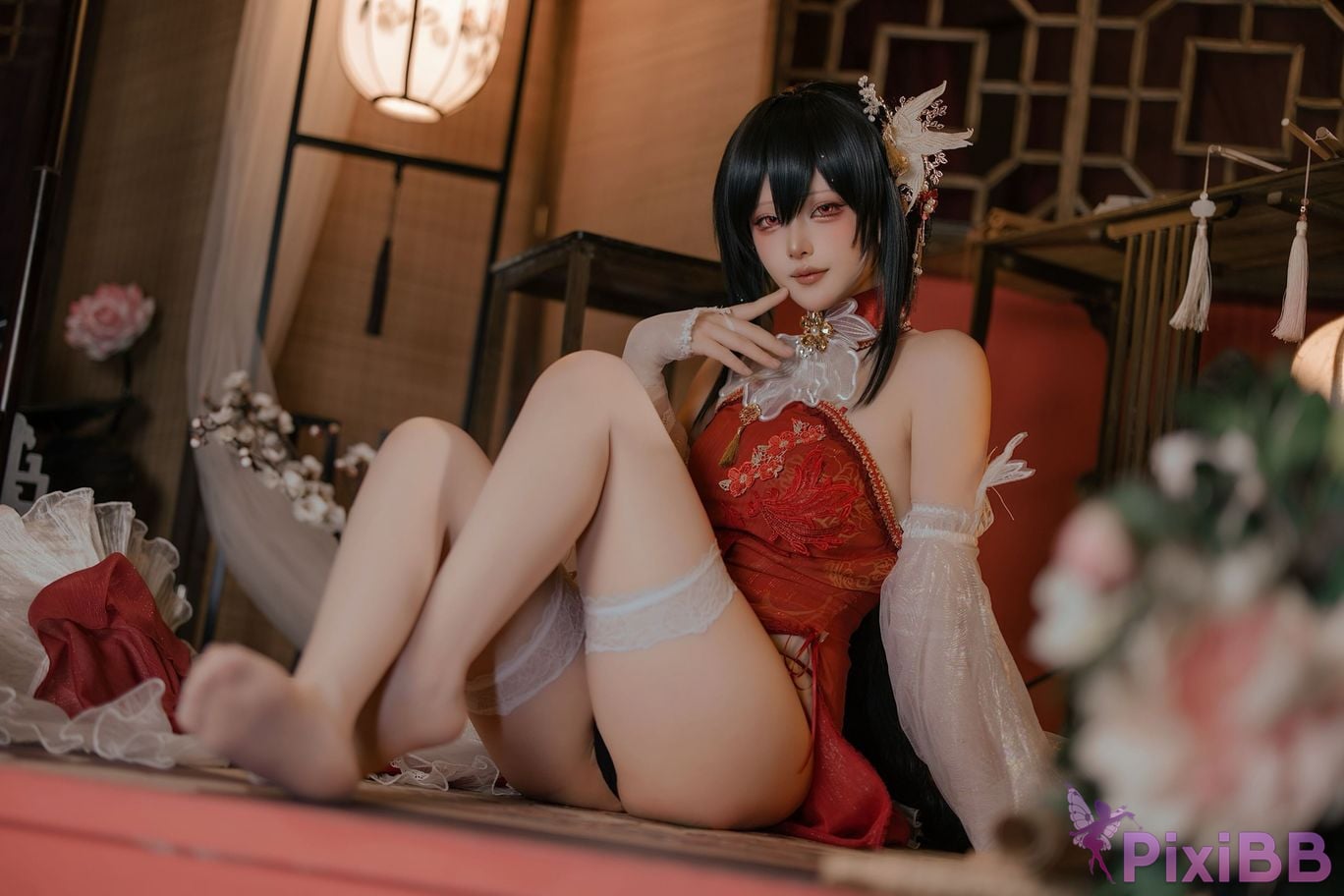 Cosplayer Island fish azur lane Zhenhai Beautiful night PixiBB.COM 053