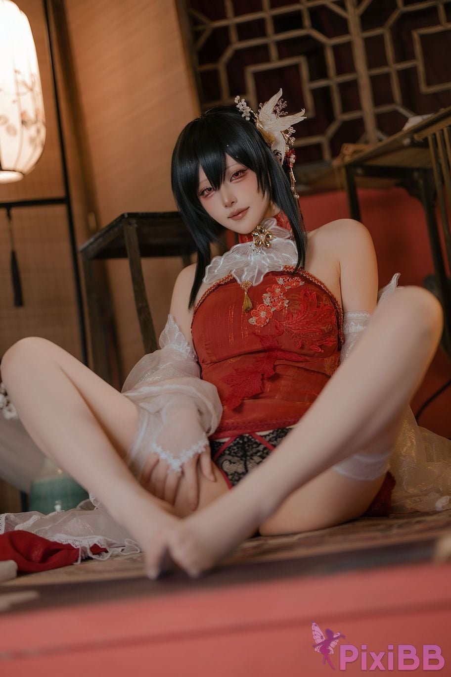 Cosplayer Island fish azur lane Zhenhai Beautiful night PixiBB.COM 054