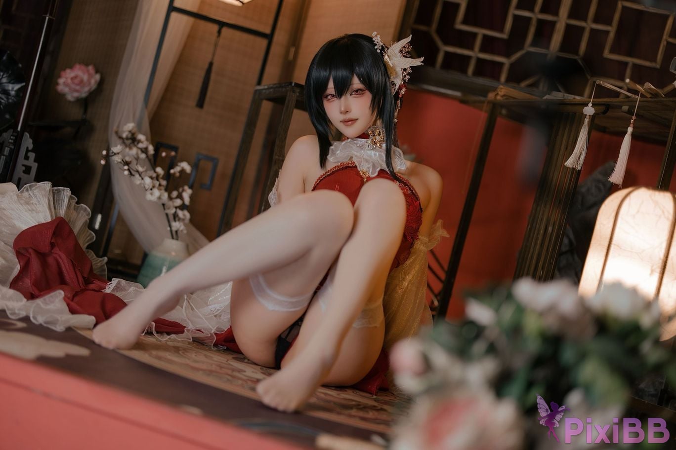 Cosplayer Island fish azur lane Zhenhai Beautiful night PixiBB.COM 055