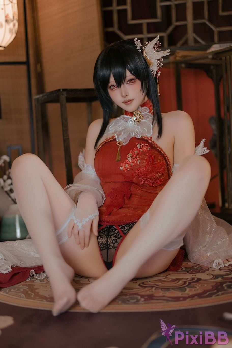Cosplayer Island fish azur lane Zhenhai Beautiful night PixiBB.COM 057