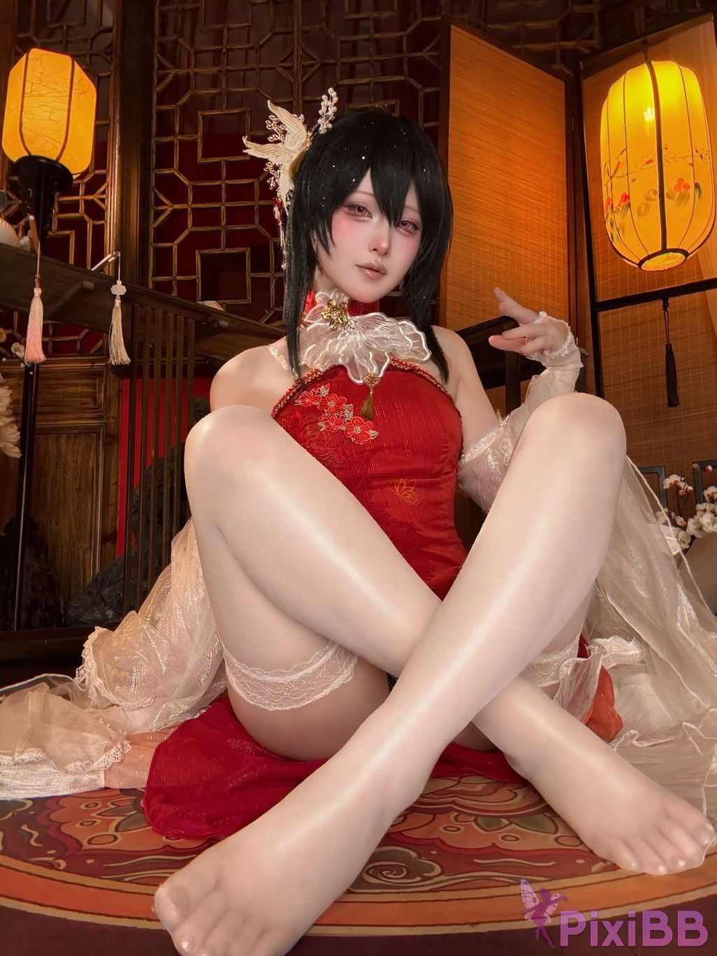 Cosplayer Island fish azur lane Zhenhai Beautiful night PixiBB.COM 063