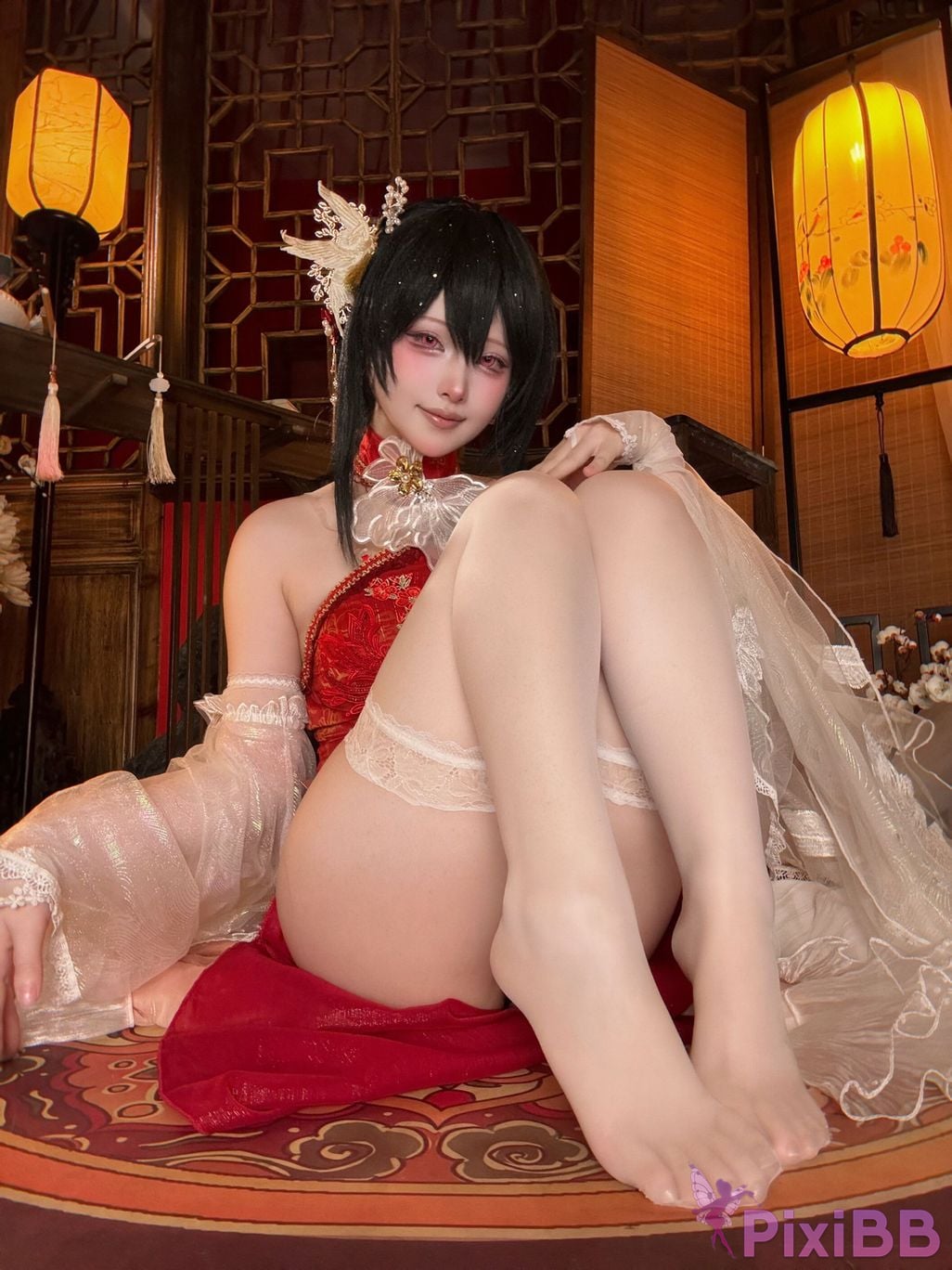 Cosplayer Island fish azur lane Zhenhai Beautiful night PixiBB.COM 065