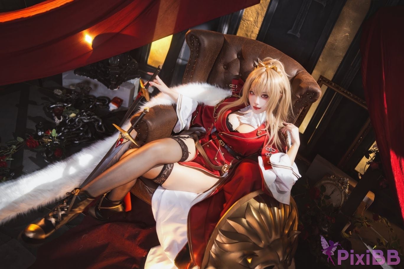 Cosplayer Sakura Miyamoto azur lane lion PixiBB.COM 001