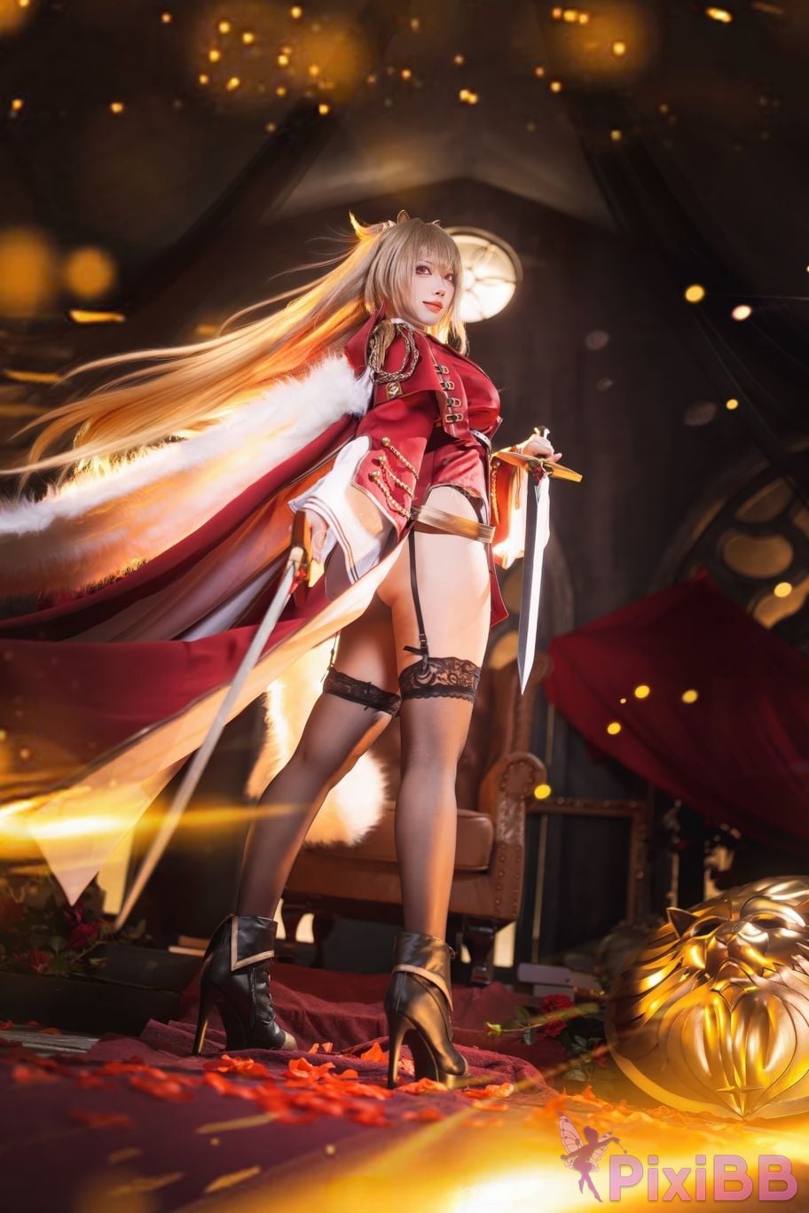 Cosplayer Sakura Miyamoto azur lane lion PixiBB.COM 004