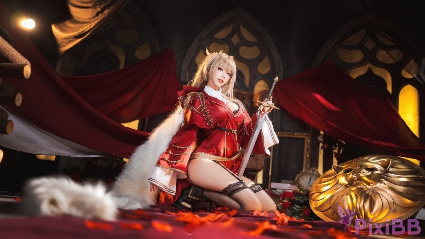 Cosplayer Sakura Miyamoto azur lane lion PixiBB.COM 011