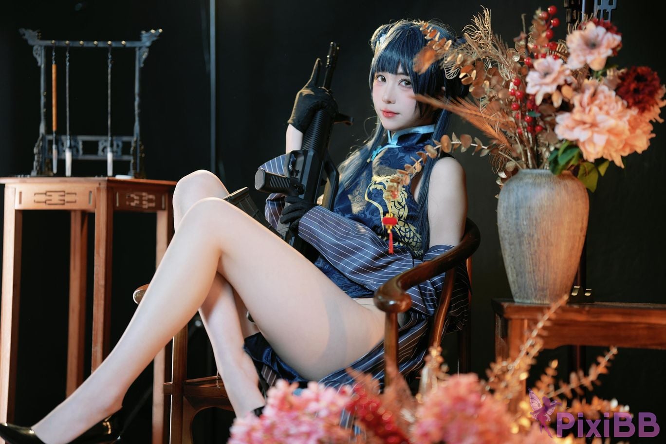 Cosplay Miyamoto Sakura Azure Archives Longhua Feisaki PixiBB.COM 002