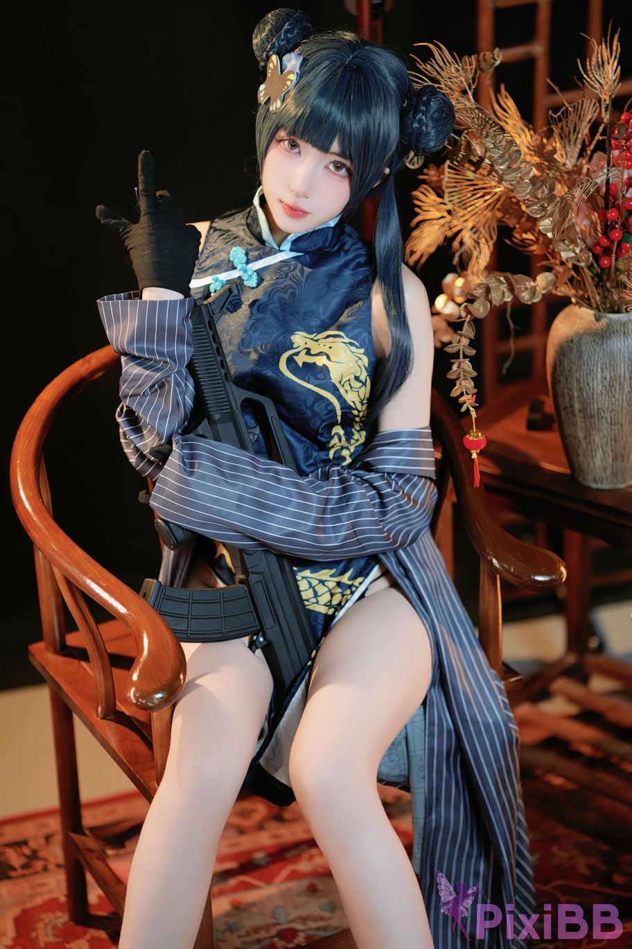 Cosplay Miyamoto Sakura Azure Archives Longhua Feisaki PixiBB.COM 015