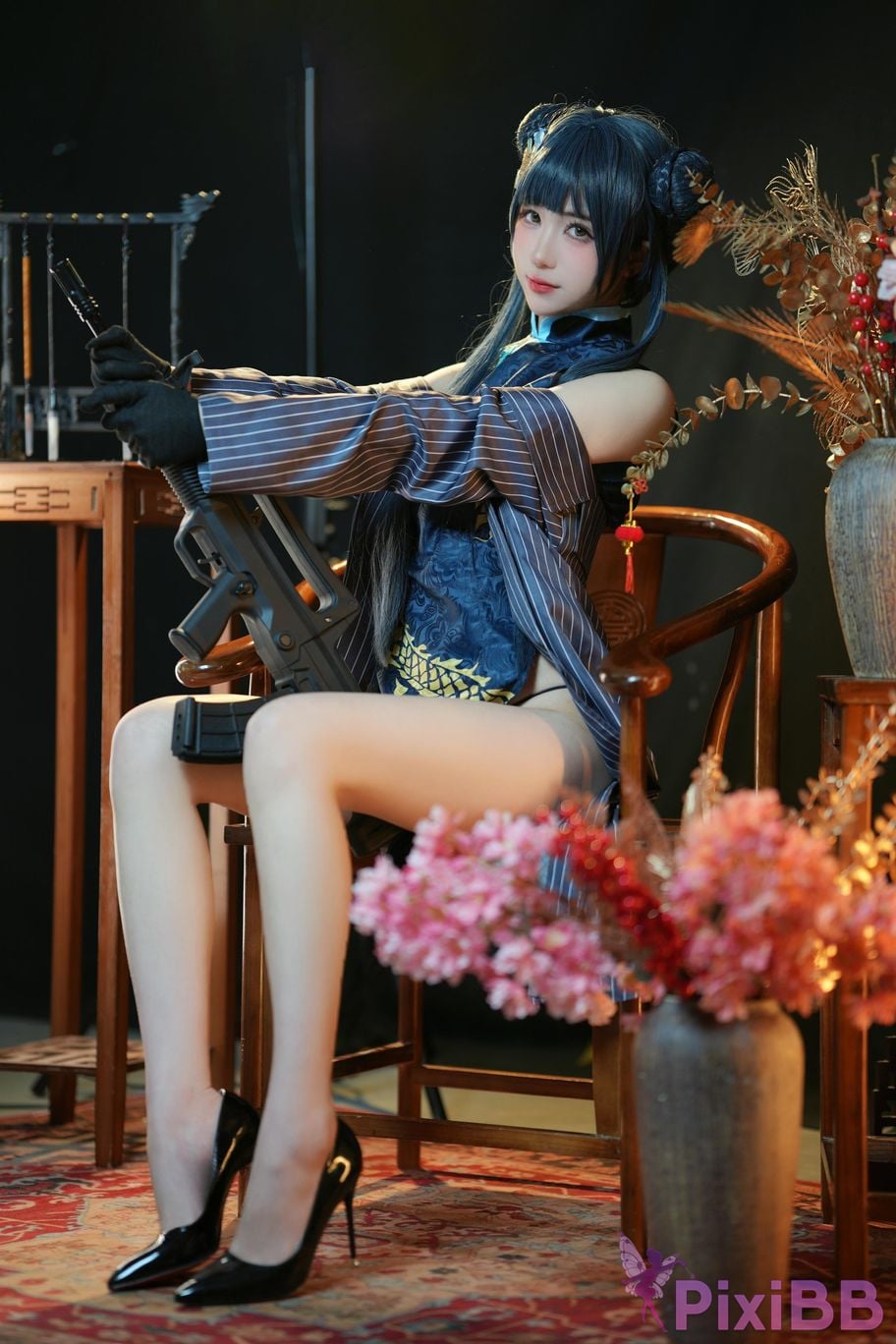 Cosplay Miyamoto Sakura Azure Archives Longhua Feisaki PixiBB.COM 042
