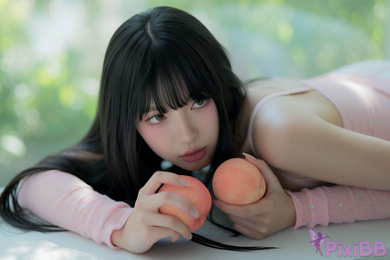 AI Enhanced Dongeuran round Peach PixiBB.COM 017