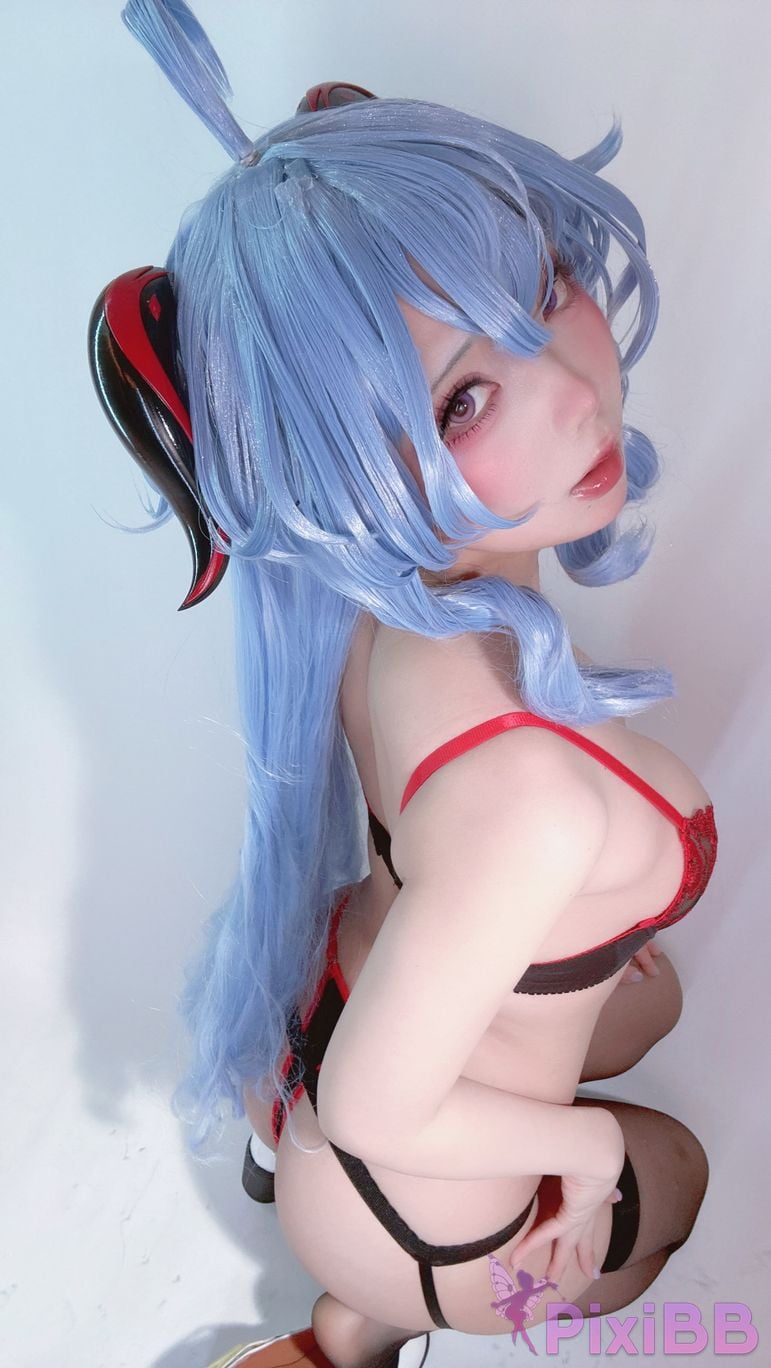 Cosplayer chuchu Genshin Ganyu Noechiechikuji PixiBB.COM 061