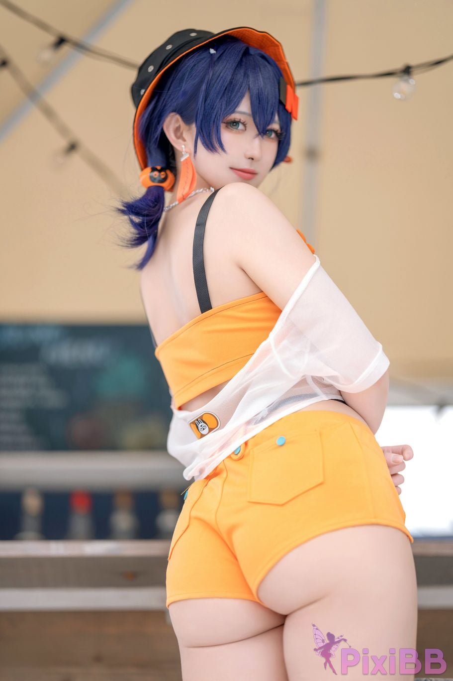 Cosplayer trace back sukki Zenless Zone Zero bell swimsuit PixiBB.COM 013