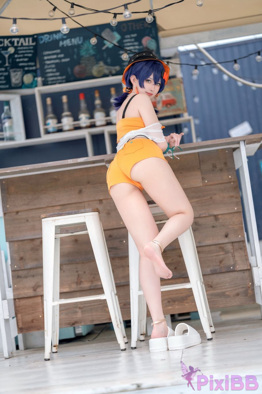Cosplayer trace back sukki Zenless Zone Zero bell swimsuit PixiBB.COM 015