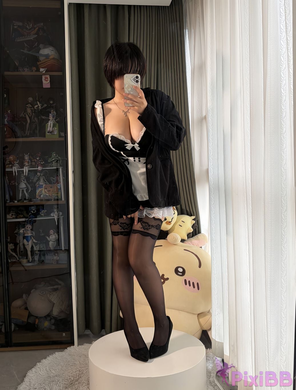 Cosplayer Ah Ban is very happy today tomboy maid PixiBB.COM 002