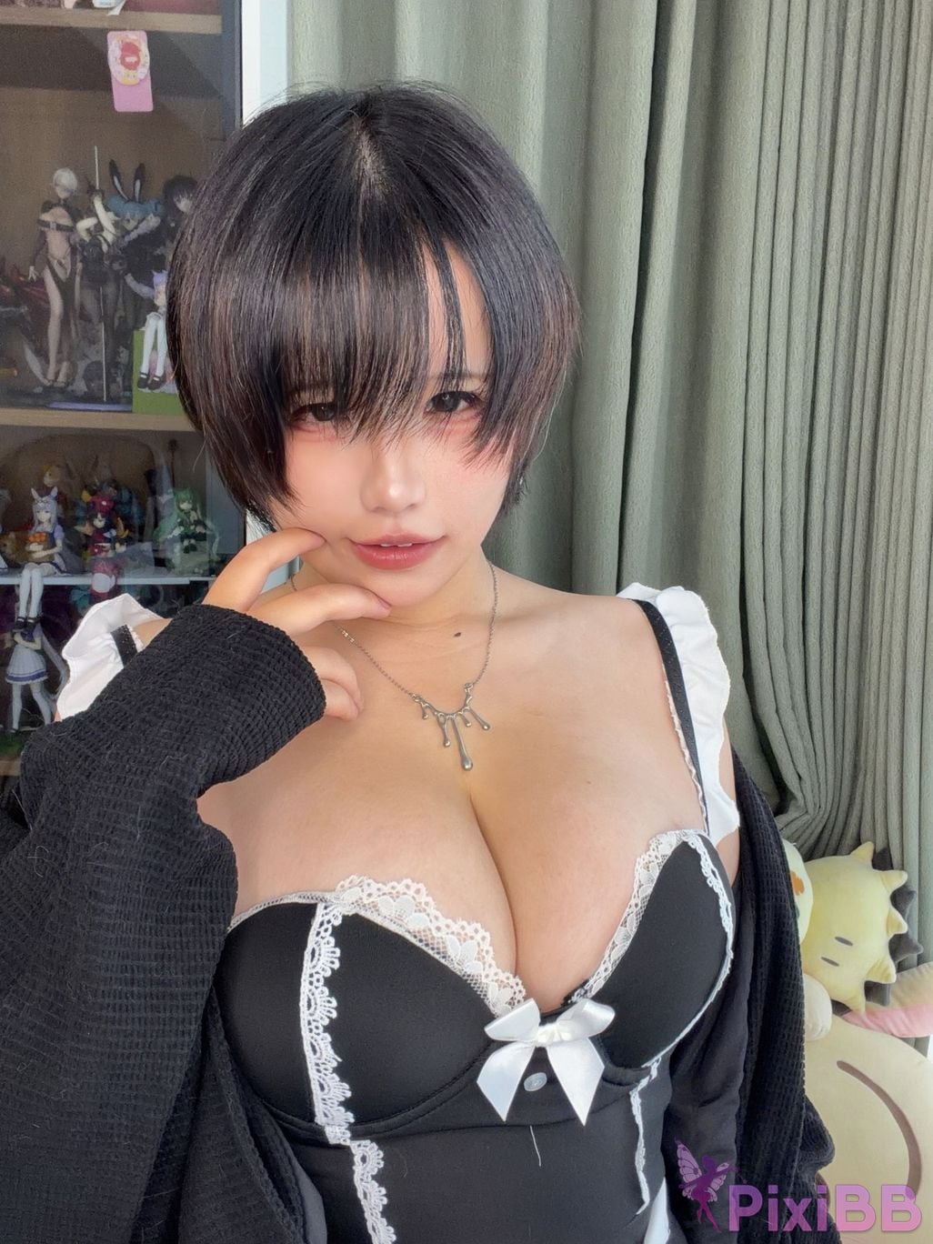 Cosplayer Ah Ban is very happy today tomboy maid PixiBB.COM 026