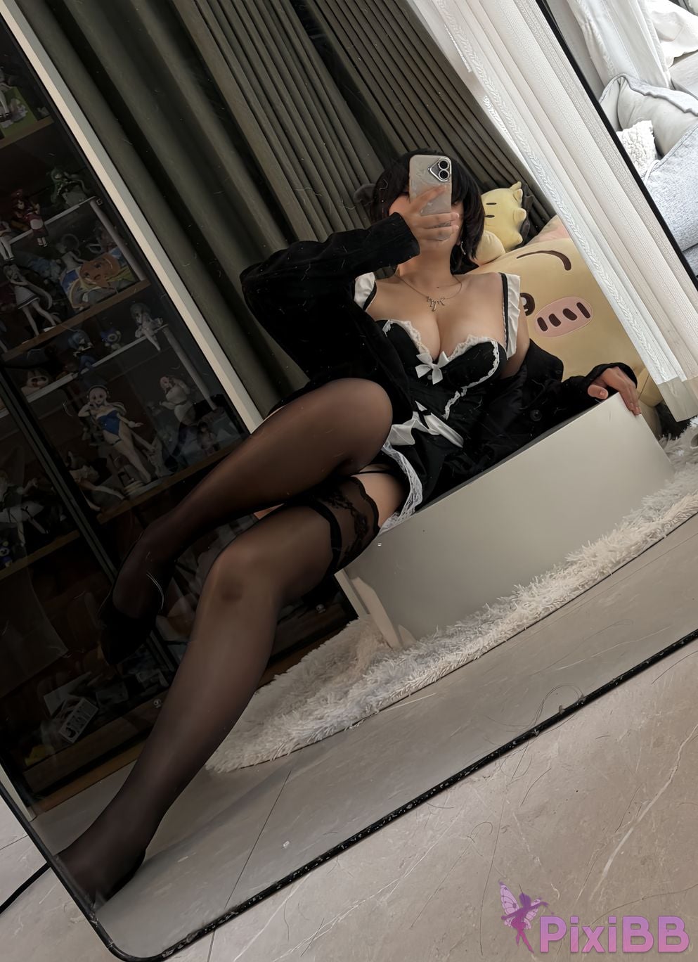 Cosplayer Ah Ban is very happy today tomboy maid PixiBB.COM 065