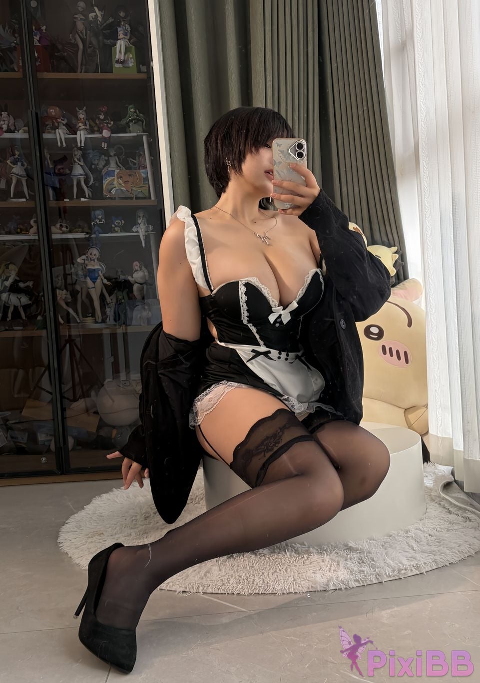 Cosplayer Ah Ban is very happy today tomboy maid PixiBB.COM 072