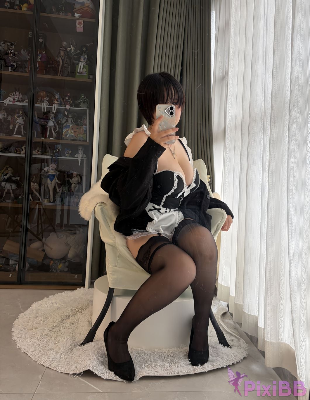 Cosplayer Ah Ban is very happy today tomboy maid PixiBB.COM 075