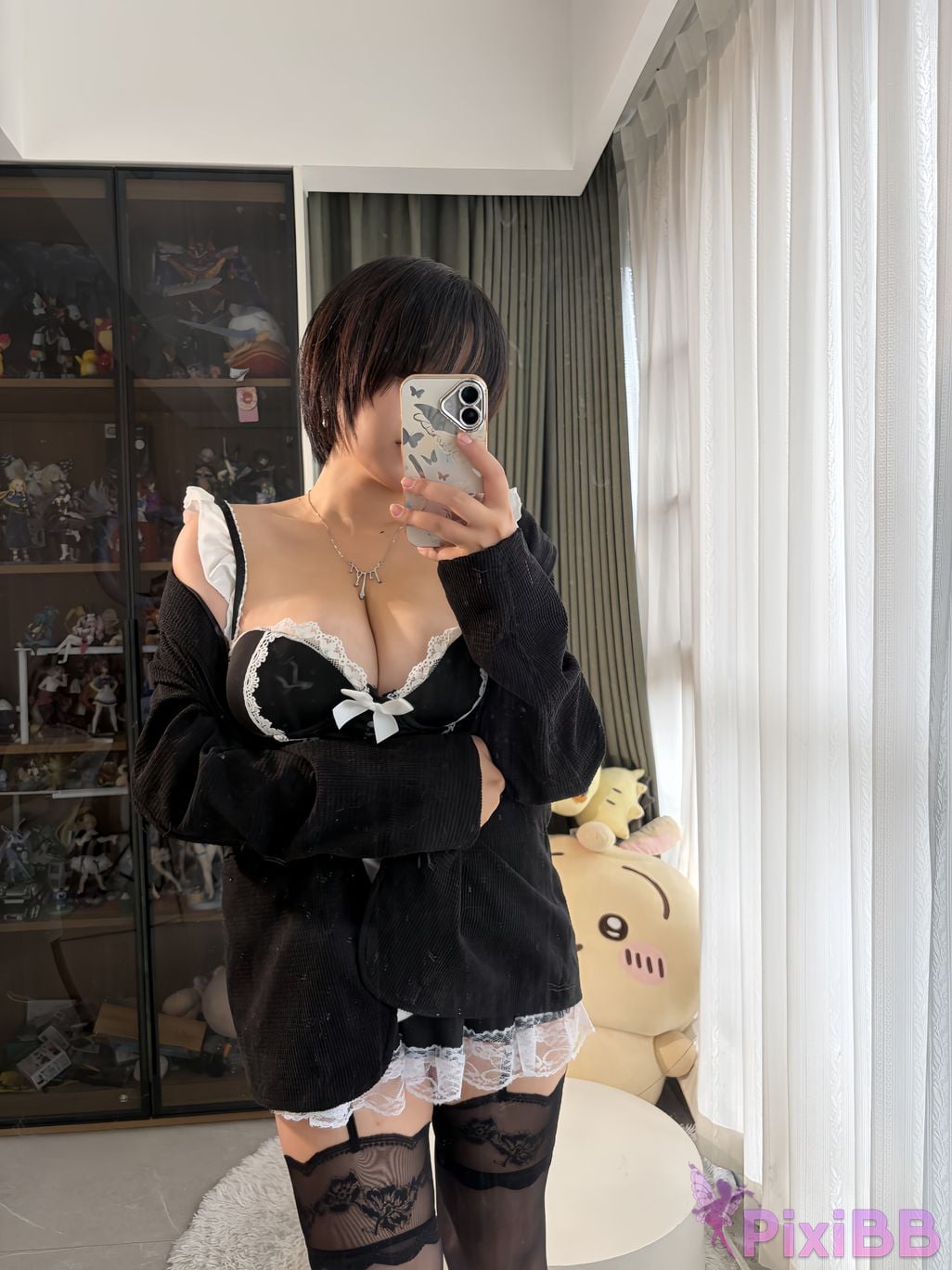 Cosplayer Ah Ban is very happy today tomboy maid PixiBB.COM 098