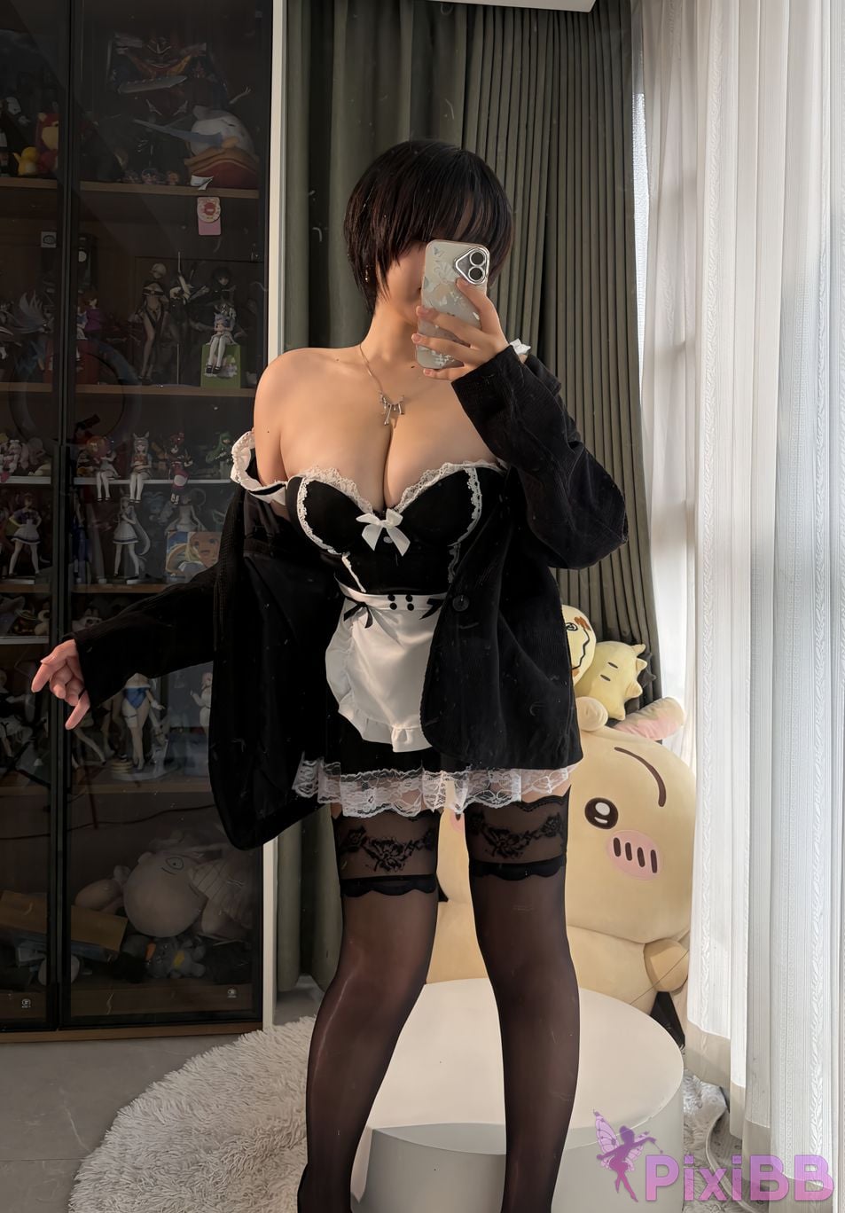 Cosplayer Ah Ban is very happy today tomboy maid PixiBB.COM 101