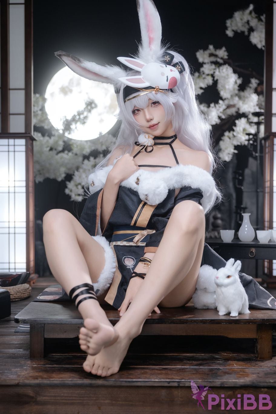 Cosplayer fox jiujiu Lafite Rabbit City Lord PixiBB.COM 012