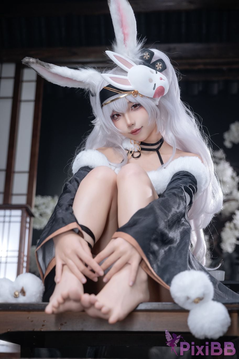 Cosplayer fox jiujiu Lafite Rabbit City Lord PixiBB.COM 024