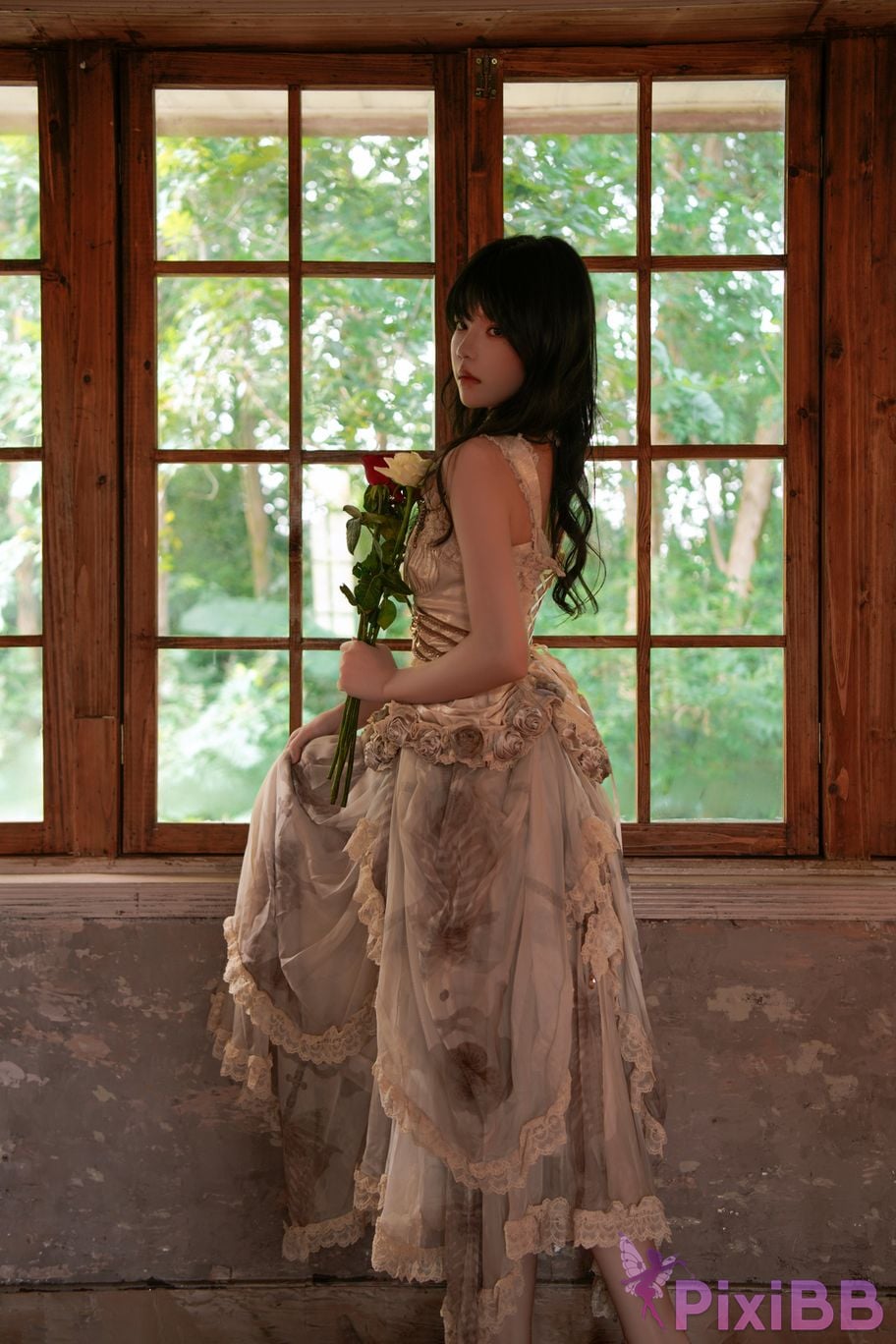 Cosplayer Sakura peach meow glass rose PixiBB.COM 010