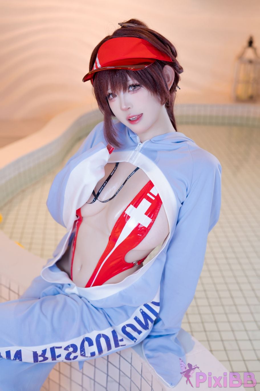 Cosplayer miko Sauce ww NIKKE Maruchana PixiBB.COM 004