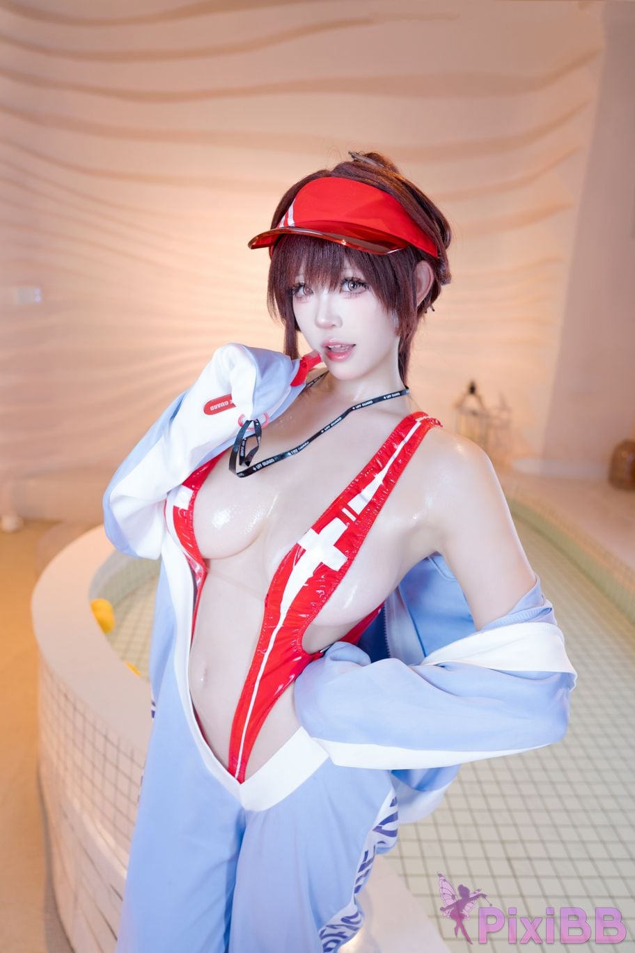 Cosplayer miko Sauce ww NIKKE Maruchana PixiBB.COM 006