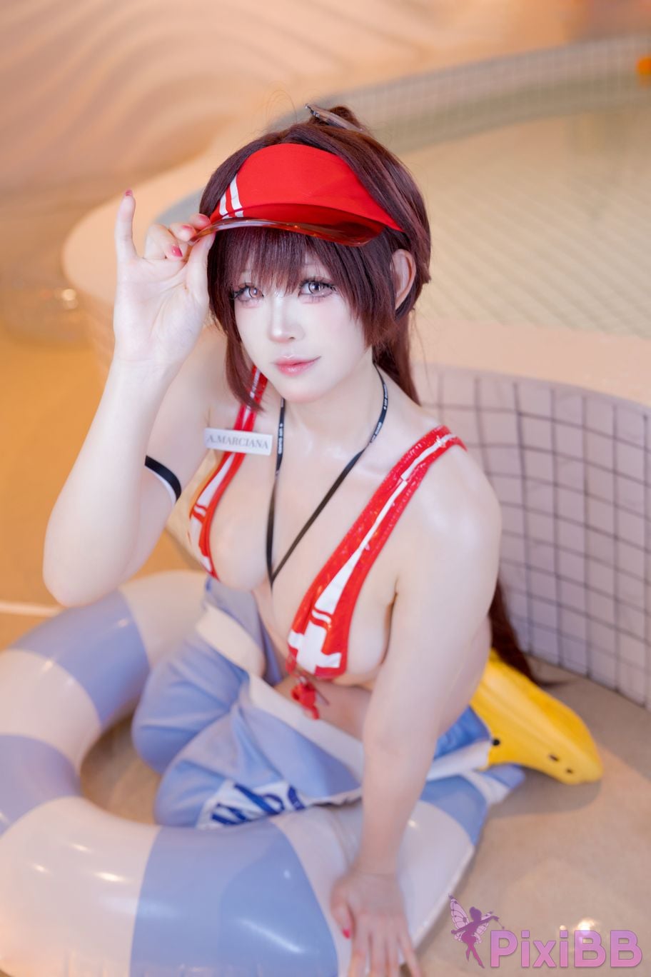 Cosplayer miko Sauce ww NIKKE Maruchana PixiBB.COM 015