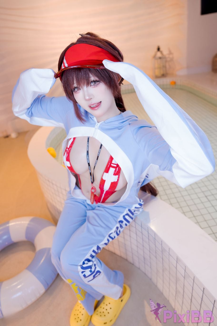 Cosplayer miko Sauce ww NIKKE Maruchana PixiBB.COM 016