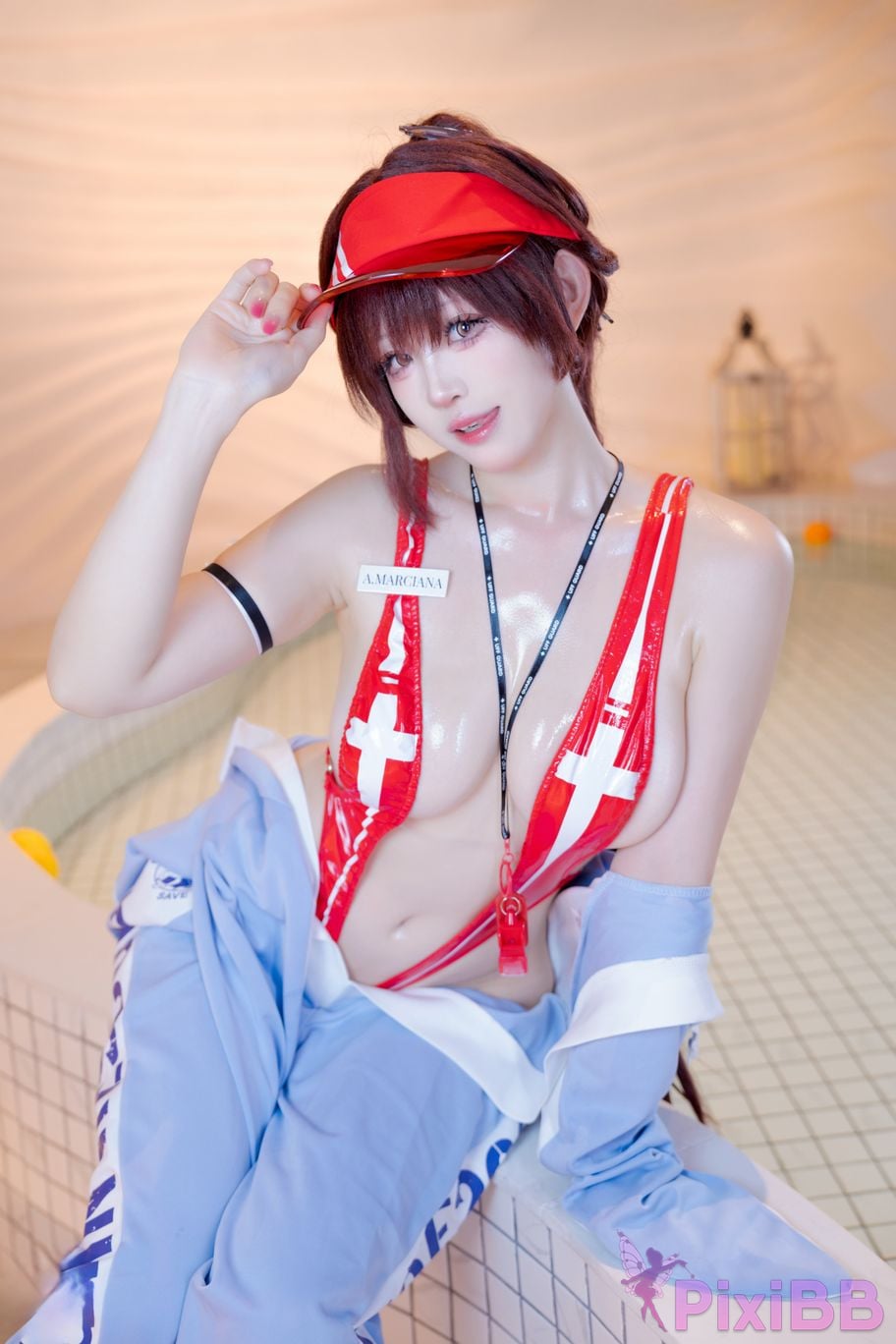 Cosplayer miko Sauce ww NIKKE Maruchana PixiBB.COM 017