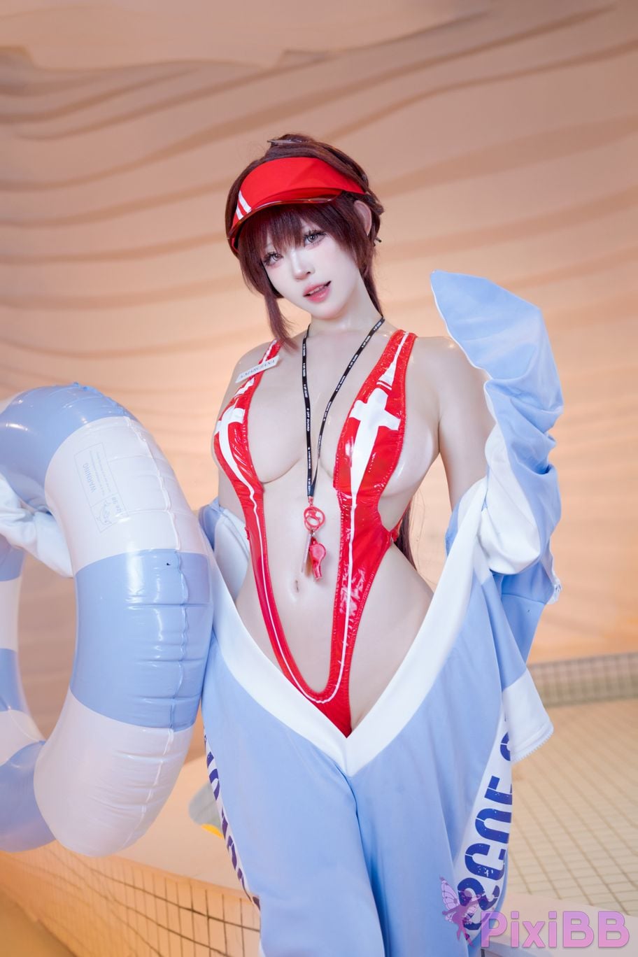 Cosplayer miko Sauce ww NIKKE Maruchana PixiBB.COM 023