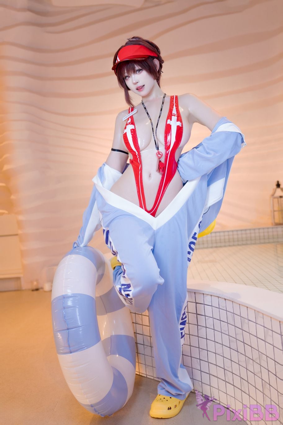 Cosplayer miko Sauce ww NIKKE Maruchana PixiBB.COM 030
