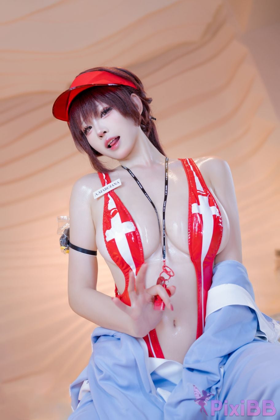Cosplayer miko Sauce ww NIKKE Maruchana PixiBB.COM 031