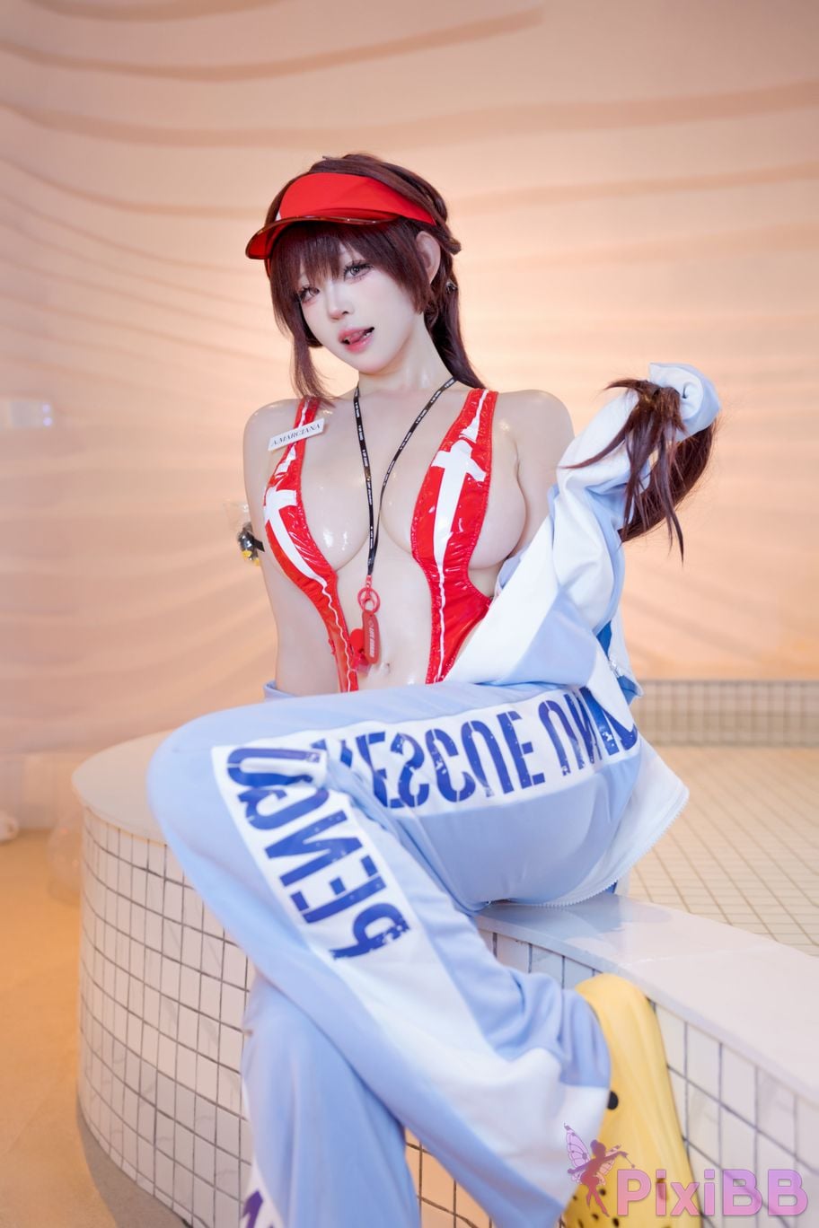 Cosplayer miko Sauce ww NIKKE Maruchana PixiBB.COM 032