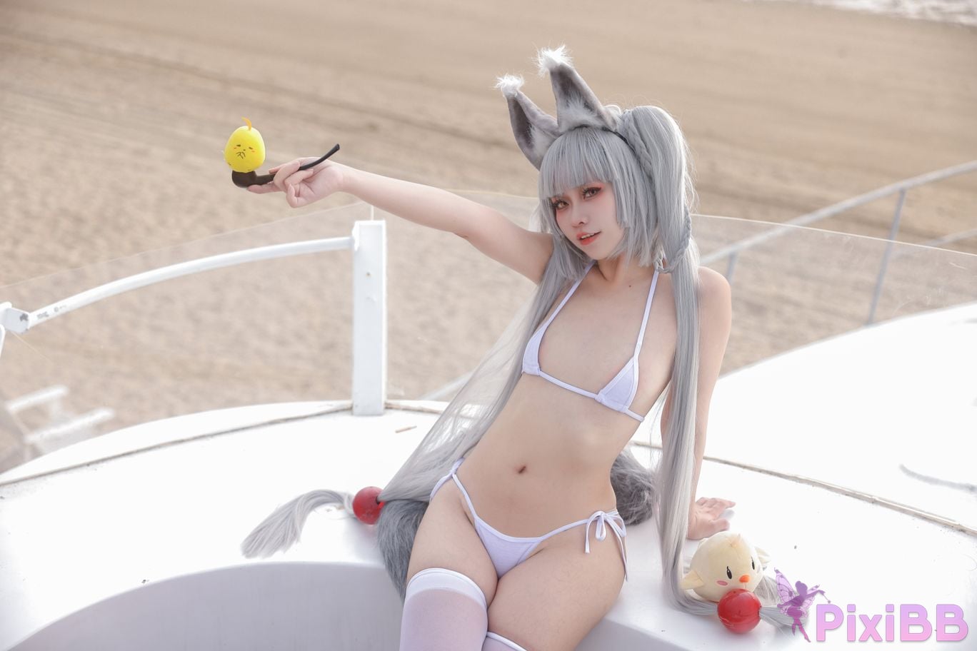 Cosplayer G44 wont get hurt azur lane morning calm swimsuit PixiBB.COM 004