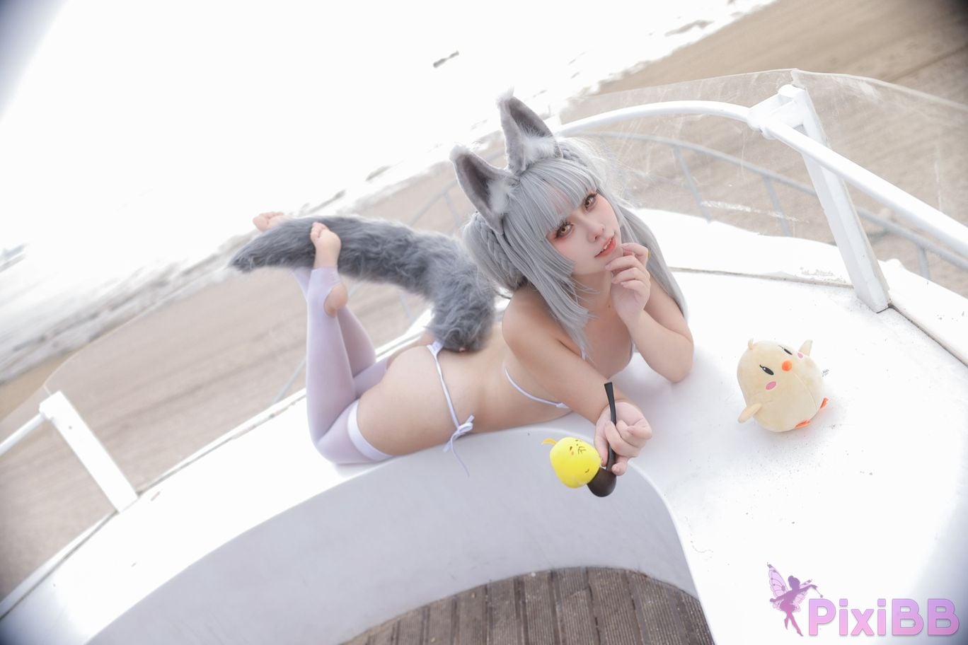 Cosplayer G44 wont get hurt azur lane morning calm swimsuit PixiBB.COM 011