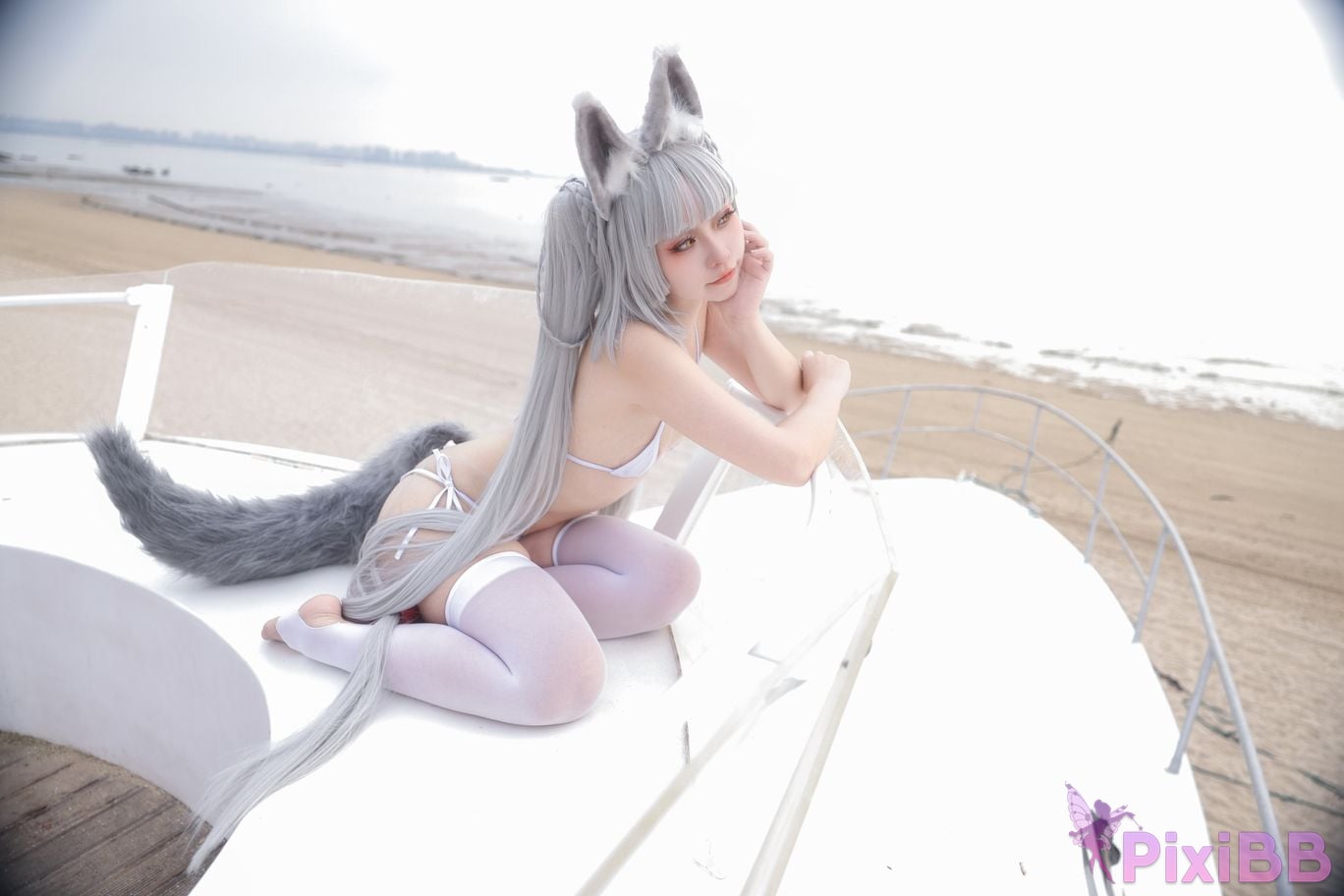 Cosplayer G44 wont get hurt azur lane morning calm swimsuit PixiBB.COM 014